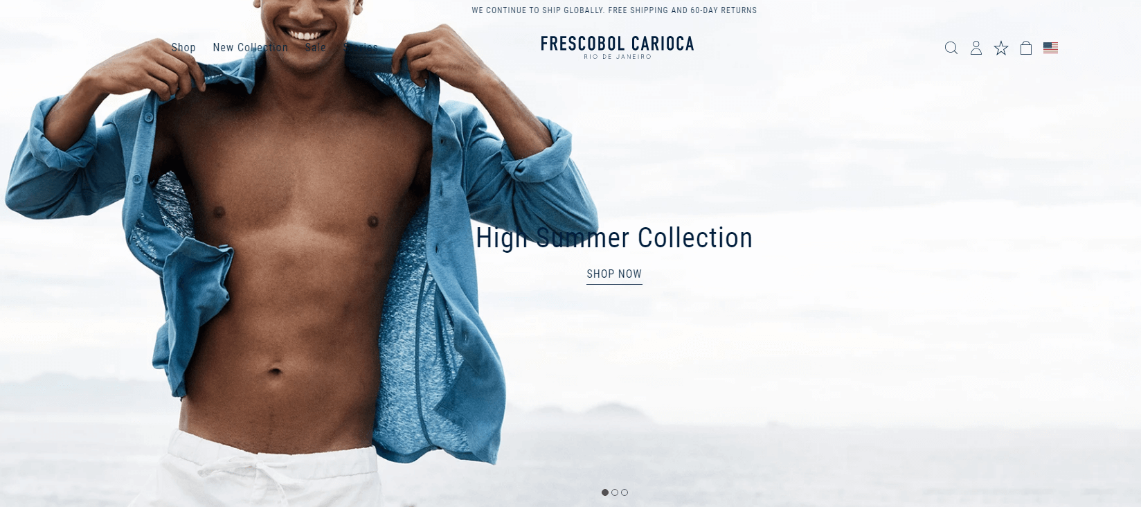 Frescobol Carioca官网-奢华的男士泳裤、度假服装和沙滩运动装备，带有鲜明的里约热内卢海滩风格。